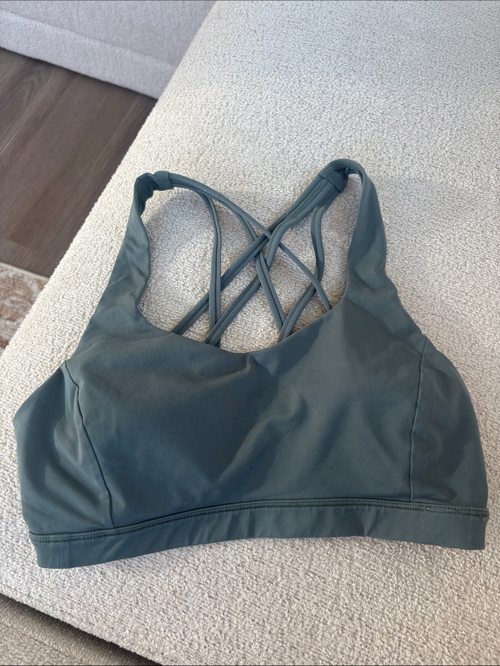 lululemon athletica Crossback Sports Bra - Slate Green